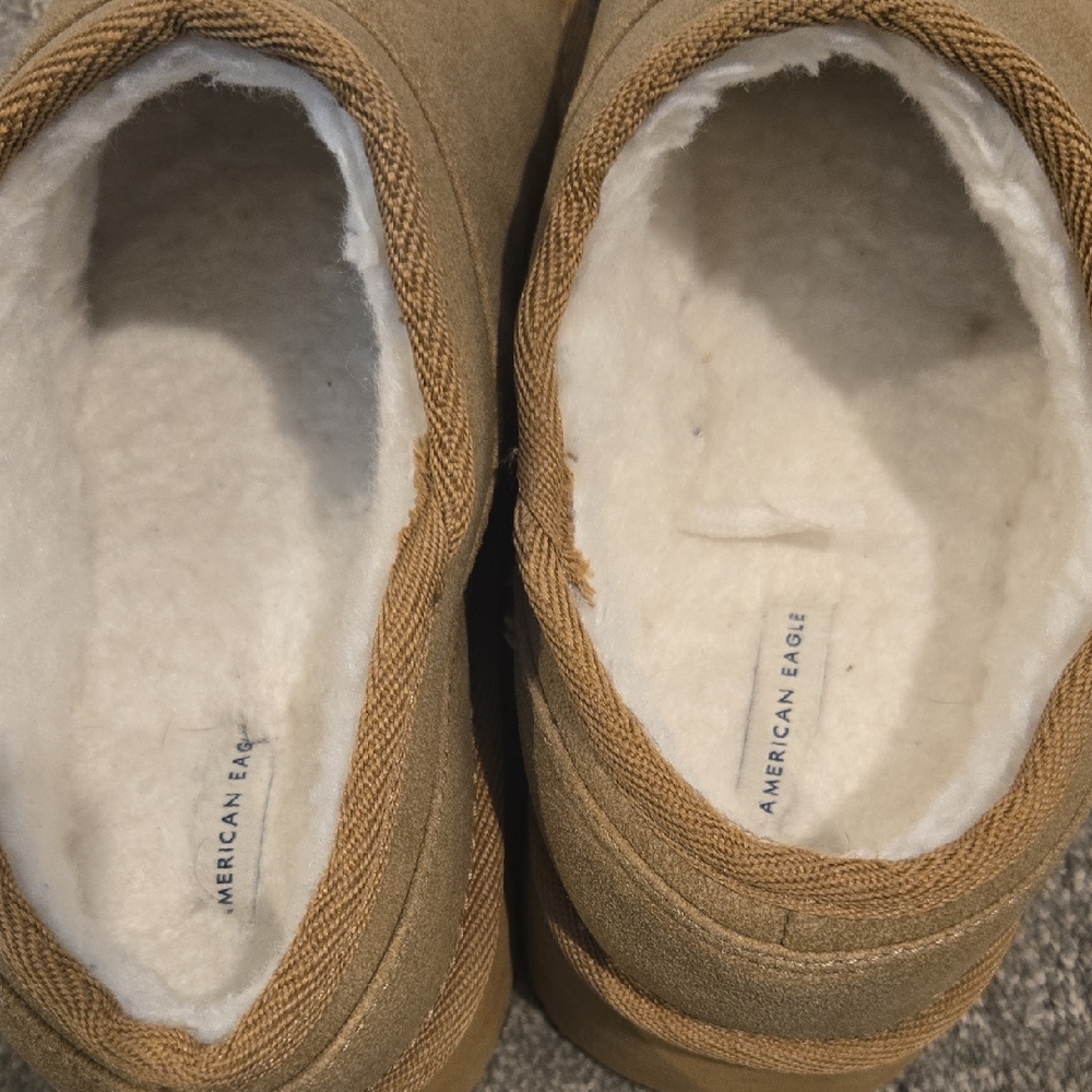 American Eagle Outfitters Tan Platform Slip-Ons - Picture 2 of 3